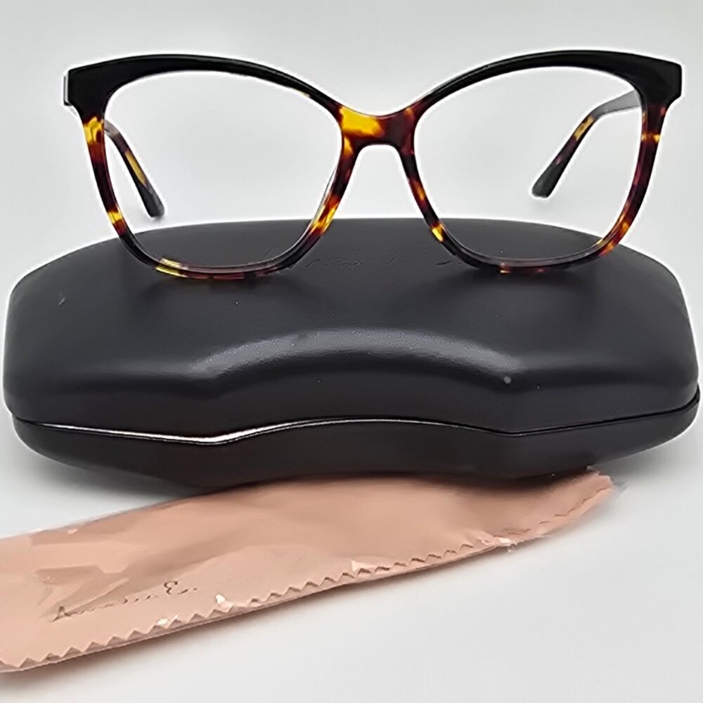 Amelia E. Heather 32-P7301 Tortoise Cat Eye Eyeglasses Frame w/ Case 54-15-140